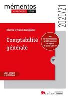 Couverture du livre « Comptabilité générale (édition 2020/2021) » de Beatrice Grandguillot et Francis Grandguillot aux éditions Gualino