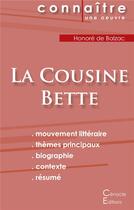 Couverture du livre « La cousine Bette, d'Honoré de Balzac » de  aux éditions Editions Du Cenacle