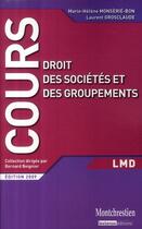 Couverture du livre « Droit des sociétés et des groupements » de Monserie-Bon/Groscla aux éditions Lgdj