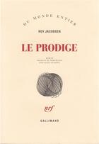 Couverture du livre « Le prodige » de Roy Jacobsen aux éditions Gallimard
