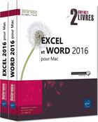 Couverture du livre « Excel et Word 2016 pour Mac ; coffret de deux livres » de Myriam Gris aux éditions Eni