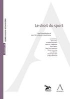 Couverture du livre « Le droit du sport » de  aux éditions Anthemis