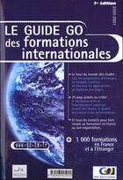 Couverture du livre « Guide Go Des Formations Internationales » de Sylvie Damy aux éditions Formation Carrieres