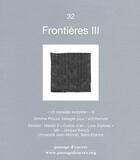 Couverture du livre « Frontières III » de  aux éditions Dispute