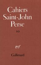 Couverture du livre « Correspondance - (1925-1966) » de Saint-John Perse aux éditions Gallimard