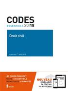 Couverture du livre « Codes essentiels ; droit civil 2018 ; à jour au 1er août 2018 (édition 2018) » de  aux éditions Larcier