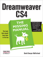 Couverture du livre « Dreamweaver CS4 ; the missing manual » de David Sawyer Mcfarland aux éditions O'reilly Media