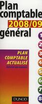 Couverture du livre « Plan comptable général (édition 2008/2009) » de Christian Raulet aux éditions Dunod