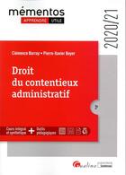 Couverture du livre « Droit du contentieux administratif (édition 2020/2021) » de Pierre-Xavier Boyer et Clemence Barray aux éditions Gualino