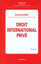 Couverture du livre « Droit International Prive ; 3e Edition » de Bernard Audit aux éditions Economica