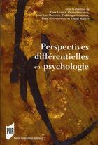 Couverture du livre « PERSPECTIVES DIFFERENTIELLES EN PSYCHOLOGIE » de Pur aux éditions Pu De Rennes