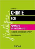 Couverture du livre « Chimie Exercices incontournables PCSI » de Salah Belazreg aux éditions Dunod