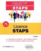 Couverture du livre « Objectif STAPS ; tout-en-un staps ; licence STAPS (2e édition) » de Lucie Amaro-Peguy et Youcef Alanbagi aux éditions Ellipses