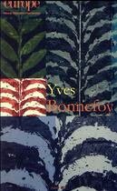 Couverture du livre « Yves bonnefoy n 1067 mars 2018 » de  aux éditions Revue Europe