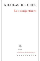 Couverture du livre « Les conjectures » de Nicolas De Cues aux éditions Beauchesne