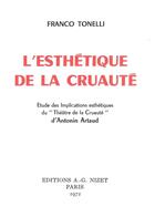 Couverture du livre « L'esthétique de la cruauté » de Tonelli F. aux éditions Nizet