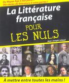 Couverture du livre « La littérature française pour les nuls » de Jean-Joseph Julaud aux éditions First