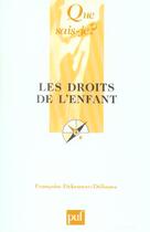 Couverture du livre « Droits de l'enfant (6e ed) (les) (6e édition) » de Dekeuwer Defossez F. aux éditions Que Sais-je ?