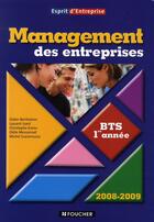 Couverture du livre « Management des entreprises ; BTS 1 (édition 2008-2009) » de Izard-L aux éditions Foucher