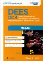 Couverture du livre « DEES ; DC4 ; implication dans les dynamiques partenariales, institionnelles et interinstitutionnelles (4e édition) » de  aux éditions Vuibert