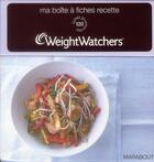 Couverture du livre « Ma boîte à fiches Weight Watchers » de Weight Watchers aux éditions Marabout