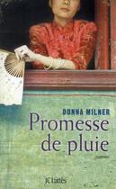 Couverture du livre « Promesse de pluie » de Donna Milner aux éditions Lattes