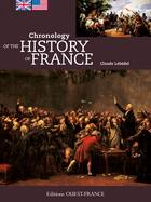 Couverture du livre « Chronology of the history of France » de Claude Lebedel aux éditions Ouest France