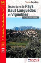 Couverture du livre « Tours dans le pays Haut-Languedoc et vignobles ; GR 787 » de  aux éditions Ffrp