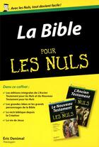 Couverture du livre « La Bible pour les nuls ; coffret » de Eric Denimal aux éditions First