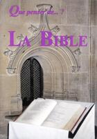 Couverture du livre « La bible » de Delhez C aux éditions Fidelite