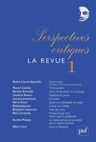 Couverture du livre « Perspectives critiques : la revue 1 » de Roland Jaccard aux éditions Puf