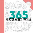 Couverture du livre « 365 personnages faciles » de Lise Herzog aux éditions Mango