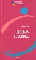 Couverture du livre « Troubles du sommeil » de Leger Jm aux éditions Doin