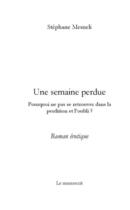 Couverture du livre « Une semaine perdue » de Stephane Mesneli aux éditions Le Manuscrit