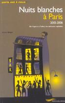 Couverture du livre « Nuits Blanches A Paris » de Jerome Berger aux éditions Parigramme