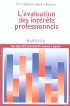 Couverture du livre « Evaluation des interets professionnels » de Vrignaud/Bernaud aux éditions Mardaga Pierre