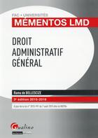 Couverture du livre « Droit administratif général 2015-2016 » de Ramu De Bellescize aux éditions Gualino