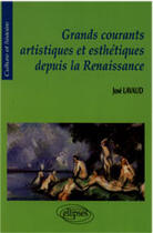 Couverture du livre « Grands courants artistiques et esthetiques depuis la renaissance » de Jose Lavaud aux éditions Ellipses