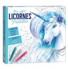 Couverture du livre « Mon coffret paillettes : licornes » de Alcouffe et Ad'Lynh aux éditions Play Bac