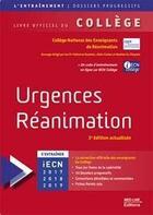 Couverture du livre « Urgences réanimation » de Damien Du Cheyron et Alain Cariou et Fabienne Saulnier aux éditions Med-line