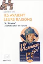 Couverture du livre « Ils avaient leurs raisons » de Luc Beyer De Ryke aux éditions Parole Et Silence