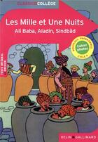 Couverture du livre « Les mille et une nuits, Ali baba, Aladin, Sindbâd » de Virginie Manouguian aux éditions Belin Education