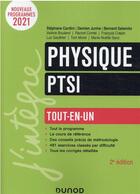 Couverture du livre « Physique PTSI ; tout-en-un (2e édition) » de Damien Jurine et Stephane Cardini et Bernard Salamito et Marie-Noelle Sanz aux éditions Dunod