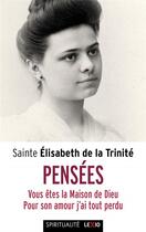 Couverture du livre « Pensées » de Elisabeth De La Trinite aux éditions Cerf