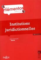 Couverture du livre « Institutions juridictionnelles » de Jean-Jacques Taisne aux éditions Dalloz