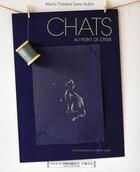 Couverture du livre « Chats au point de croix » de Marie-Therese De Saint Aubin aux éditions Marabout