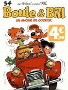 Couverture du livre « Boule & Bill t.34 ; un amour de cocker » de Laurent Verron aux éditions Boule Et Bill