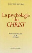 Couverture du livre « La psychologie du Christ » de  aux éditions Tequi