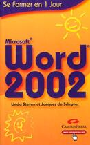 Couverture du livre « Word 2002 » de Linda Steven aux éditions Campuspress