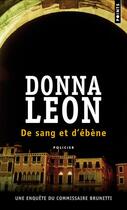 Couverture du livre « De sang et d'ébène » de Donna Leon aux éditions Points